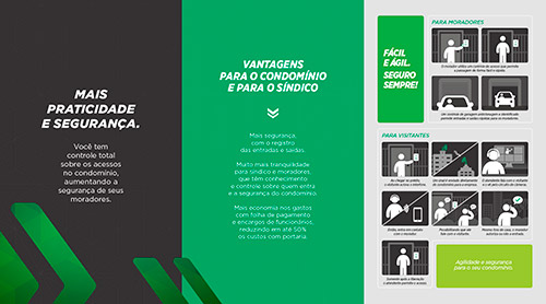 Folder sobre a Portaria Remota